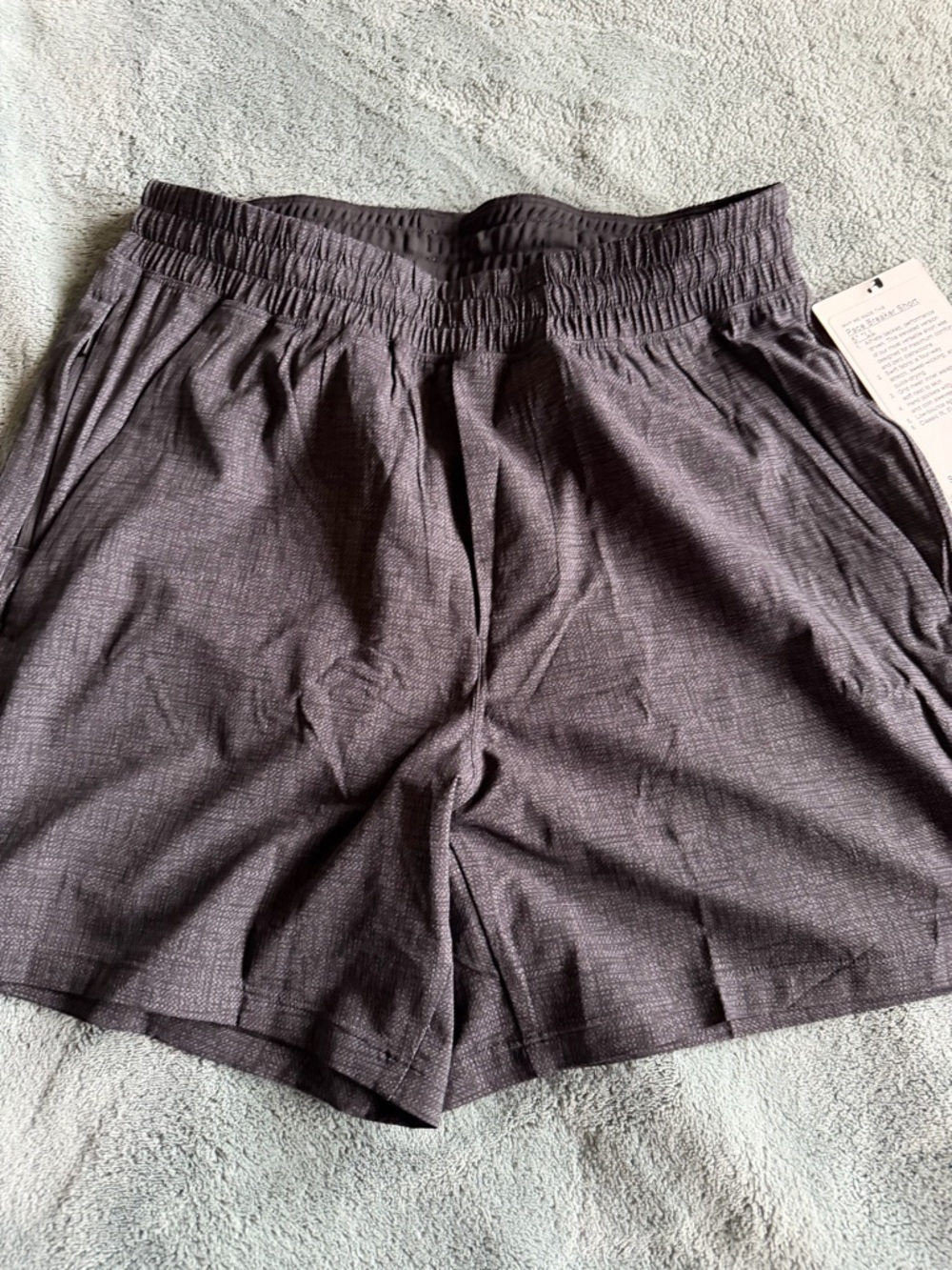 lululemon athletica Men's Dark Charcoal Heather Athletic Shorts